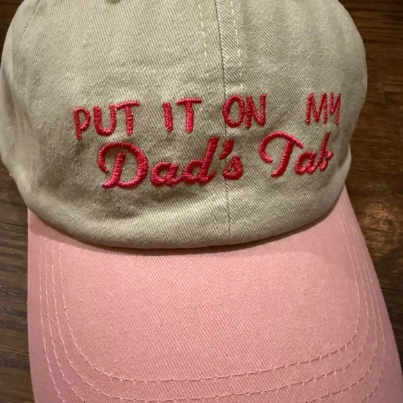 Francesca’s ‘Put It On My Dad's Tab' Baseball Cap - Picture 7 of 7